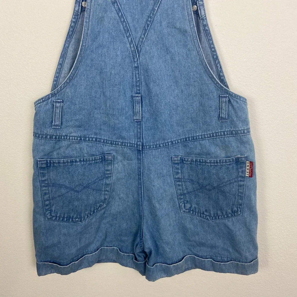 Squeeze Jeans Denim Overalls Shorts Butterfly Floral Girl's M Y2K Floral Retro